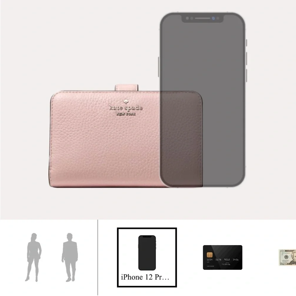 Kate Spade Lena Tutu Pink Medium Bifold Wallet.  New!